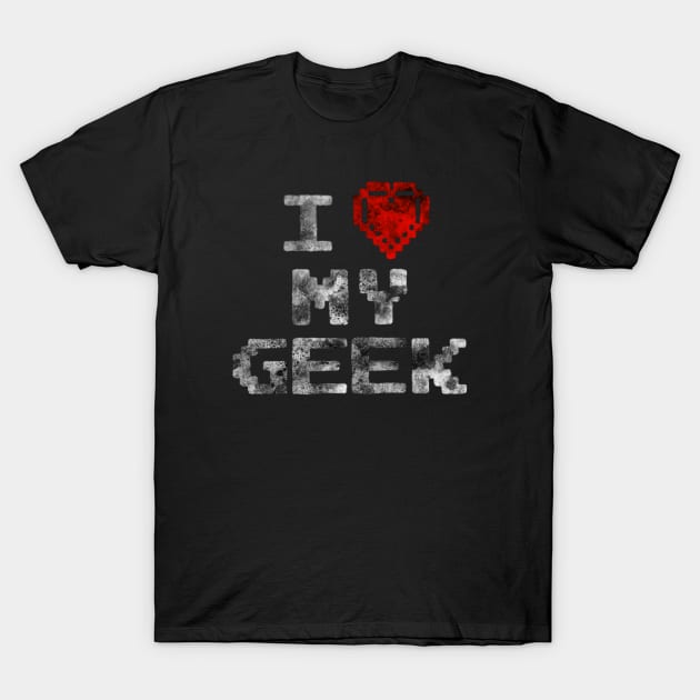 I love my geek T-Shirt by KnockDown